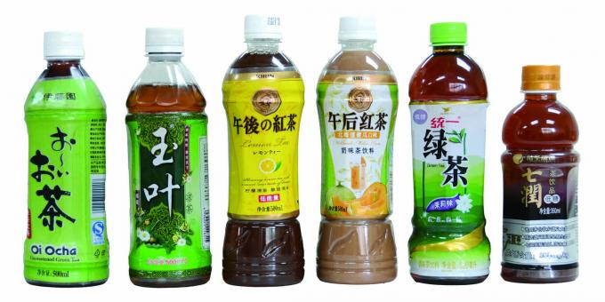 खनिज पाण्यासाठी दोन बाजूंनी बाटली स्वयंचलित स्लीव्ह लेबल Applicप्लिकेटर