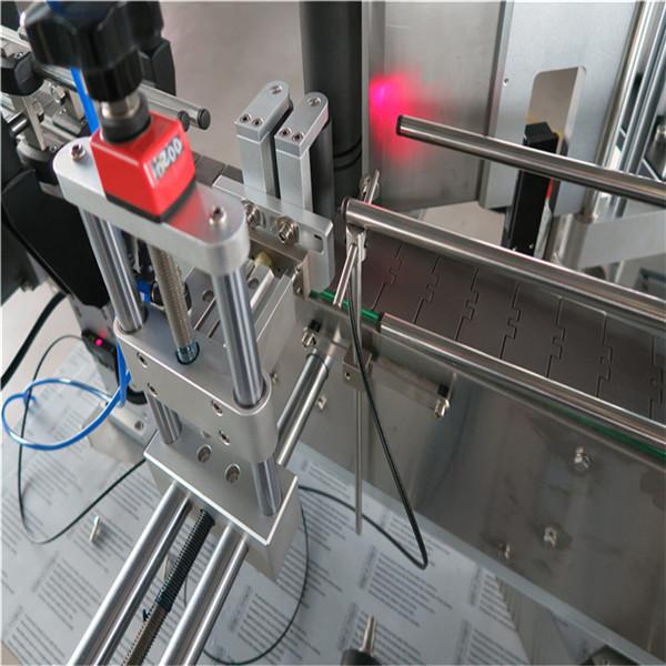 स्टँडर्ड ऑटोमॅटिक राऊंड बॉटल लेबलिंग मशीन समोर आणि मागे