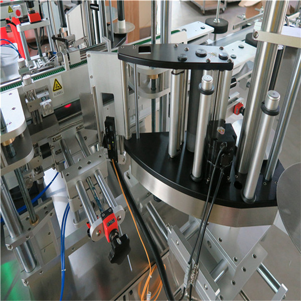 शैम्पू कॉस्मेटिक बाटली स्टिकर लेबलिंग मशीन 30-100 मिमी कंटेनरची लांबी