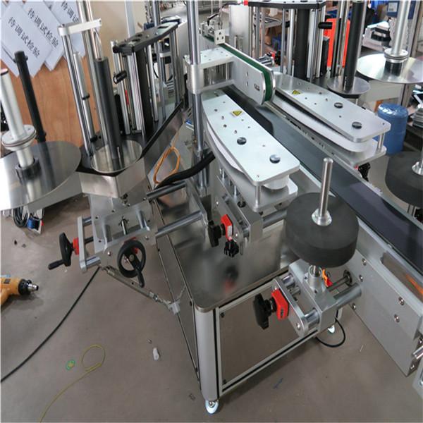 शैम्पू कॉस्मेटिक बाटली स्टिकर लेबलिंग मशीन 30-100 मिमी कंटेनरची लांबी