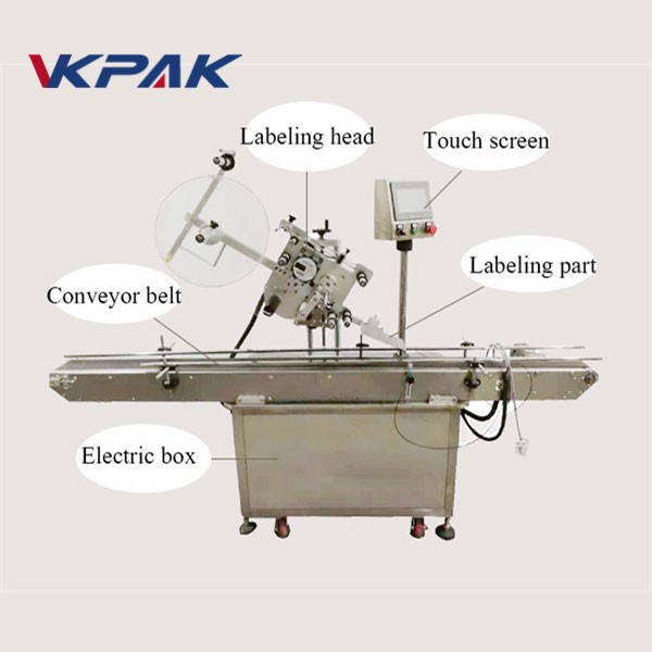 इलेक्ट्रिक आय ऑटोमॅटिक फ्लॅट पृष्ठभाग लेबल atorप्लिकेटर लाइटर लेबलिंग मशीन