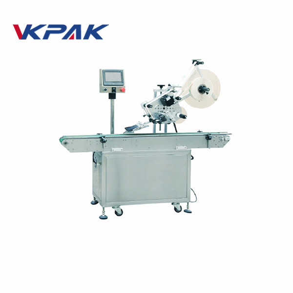 आईस ब्रिक टॉप साइडसाठी सेल्फ hesडझिव्ह लेबलिंग मशीन