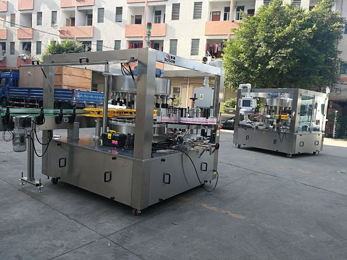 रोटरी लेबलर समोर आणि मागे / मान आणि पुढील गती 15000 बी / एच सी प्रमाणपत्र