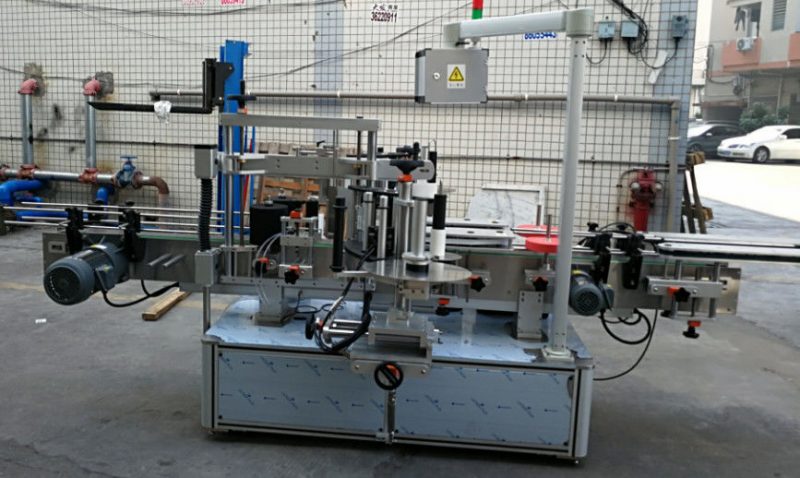 चीन डबल साइड स्टिकर लंबवर्तुळ ओव्हल बाटली स्वयंचलित लेबलिंग मशीन 1200W पुरवठादार