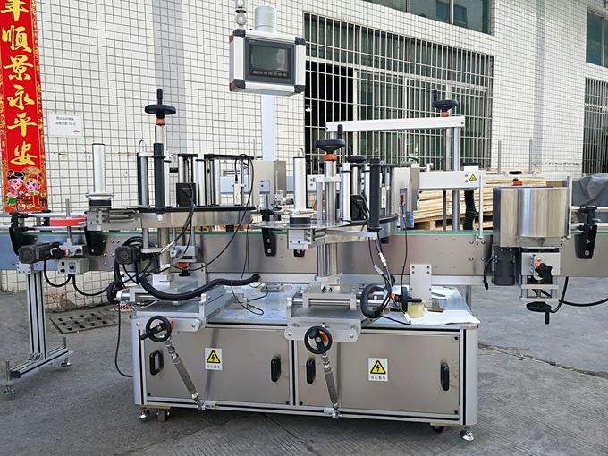 टच स्क्रीन फुल ऑटोमॅटिकसह दुतर्फा फ्रंट आणि बॅक सेल्फ hesडझिव्ह लेबलिंग मशीन